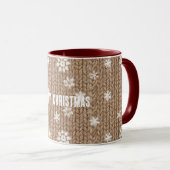 Cocoa Cream Sneeuwvlokken Kerst Mok (Voorkant rechts)