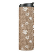 Cocoa Cream Sneeuwvlokken Kerst Thermosbeker (Gedraaid links)