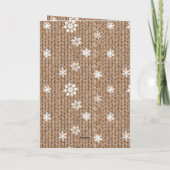 Cocoa Cream Snowflakes Christmas Kaart (Achterkant)
