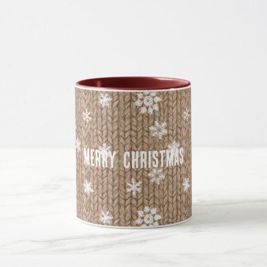 Cocoa Cream Snowflakes Christmas Mok (Midden)