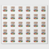 Cocoa Crew Hete Chocolade Kawaii Kerstmis Xmas Cadeaupapier (Vlak)