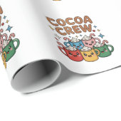 Cocoa Crew Hete Chocolade Kawaii Kerstmis Xmas Cadeaupapier (Rol Hoek)