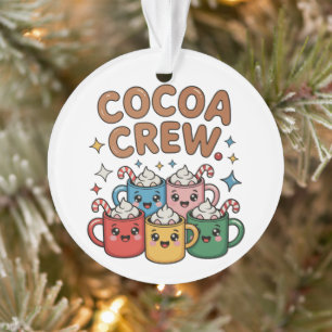 Cocoa Crew Hete Chocolade Kawaii Kerstmis Xmas Ornament