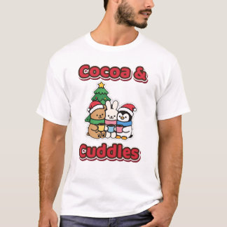Cocoa & Cuddles Kerstbeer Konijn Pinguïn T-shirt