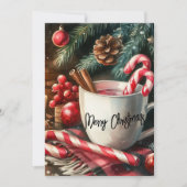 Cocoa en vrolijkheid feestdagenkaart (Voorkant)