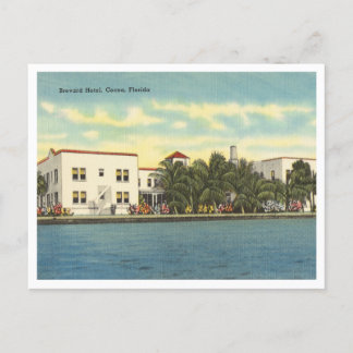  Cocoa, Florida Brevard Hotel jaren '40 Briefkaart