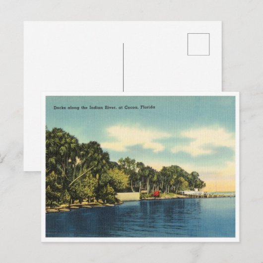 Cocoa, Florida Indian River  Briefkaart (Voorkant / Achterkant)