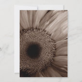 COCOA Gerber Daisy Wedding Invitation Kaart (Achterkant)