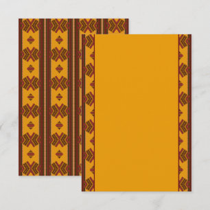 Cocoa Heritage Afrikaans Bruin & Ivory Tribal Kaart
