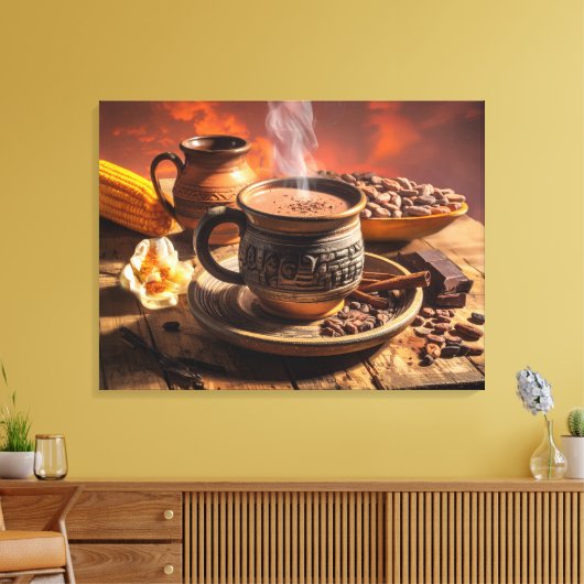 COCOA - HOT CHOCOLATE CANVAS AFDRUK (Insitu (Woonkamer))