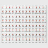 Cocoa & Kerstmis Cadeaupapier (Vlak)