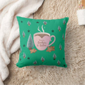 Cocoa, Koekjes & Rust – Pastel Kerst CoT-Shirt Kussen (Deken)