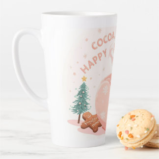 Cocoa, Koekjes & Rust – Pastel Kerst CoT-Shirt Latte Mok