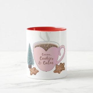 Cocoa, Koekjes & Rust – Pastel Kerst CoT-Shirt Mok