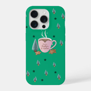 Cocoa, Koekjes & Rust – Pastel Kerstmis T-Shirt iPhone 15 Pro Case