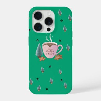 Cocoa, Koekjes & Rust – Pastel Kerstmis T-Shirt iPhone 15 Pro Case