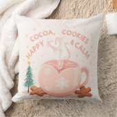 Cocoa, Koekjes & Rust – Pastel Kerstmis T-Shirt Kussen (Deken)