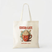 Cocoa-late – Grappige Kerstmis Hot Cocoa Grap Tote Bag (Voorkant)