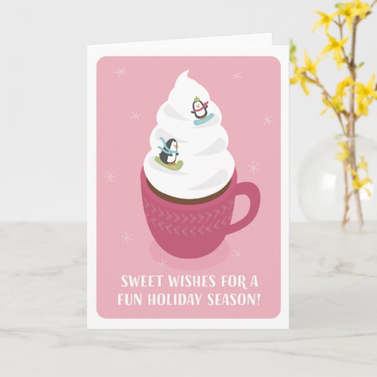 Cocoa Mountain Holiday Card (blank inside) Kaart (Gele Bloem)