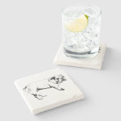 Cocoa Night Bulldog Onderzetters (Zijkant)