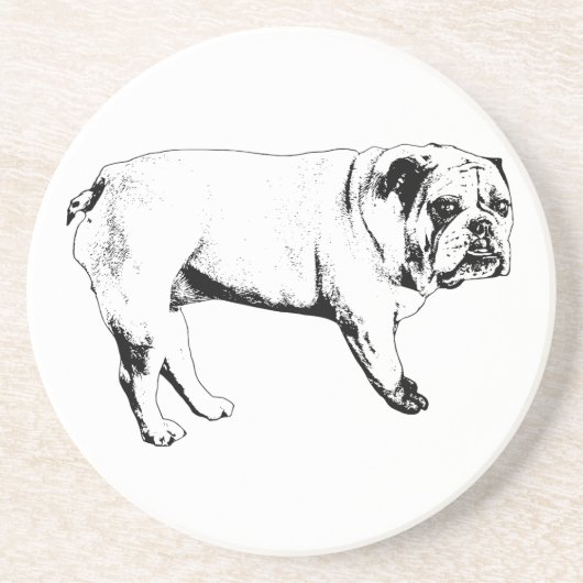 Cocoa Night Bulldog Onderzetters (Voorkant)