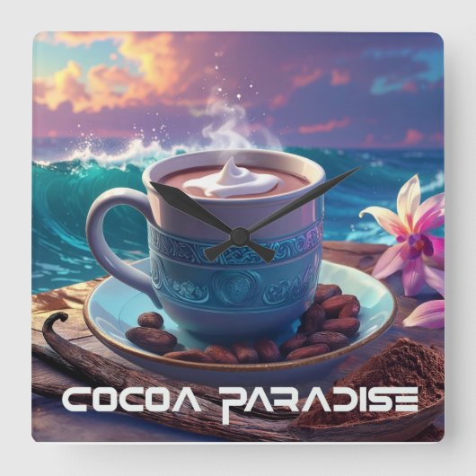 COCOA PARADISE VIERKANTE KLOK (Voorkant)