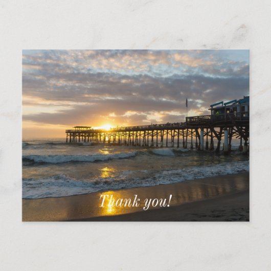 Cocoa Pier 1e zonsopgang 2017 Briefkaart (Voorkant)