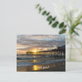 Cocoa Pier 1e zonsopgang 2017 Briefkaart (Staand voorkant)