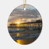Cocoa Pier 1st Sunrise 2017 Keramisch Ornament (Links)