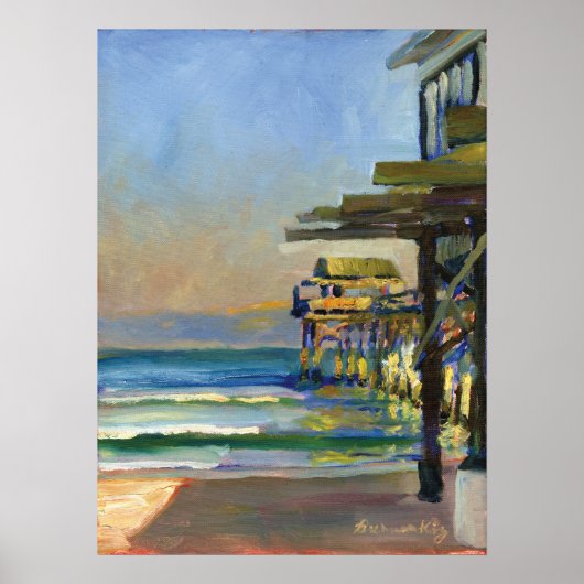 Cocoa Pier afdrukken Poster (Voorkant)