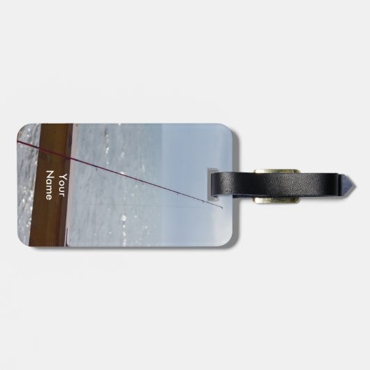 Cocoa Pier Gevist Bagagelabel (Achterkant horizontaal)