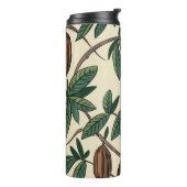 Cocoa plant seamless pattern. Cacao bean. Vintage  Thermosbeker (Gedraaid links)