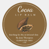 Cocoa Salve / balsem Label (Voorkant)