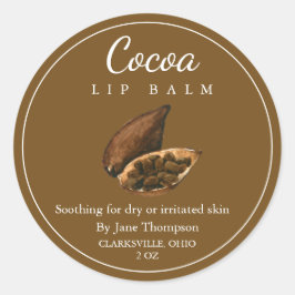 Cocoa Salve / balsem Label