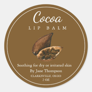 Cocoa Salve / balsem Label