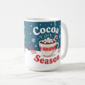 Cocoa season merry christmas koffiemok (Voorkant rechts)