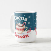 Cocoa season merry christmas koffiemok (Voorkant links)