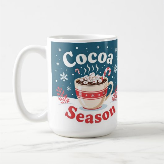 Cocoa season merry christmas koffiemok (Links)