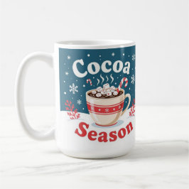 Cocoa seizoen vrolijk kerstfeest koffiemok