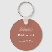 Cocoa Sienna Bridesmaid Dank u Sleutelhanger (Voorkant)