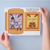 Cocoa, Thee, Cider Zakje Thanksgiving Favor Flyer (Hand)