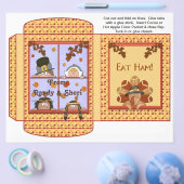 Cocoa, Thee, Cider Zakje Thanksgiving Favor Flyer (Enkel)