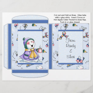 Cocoa, Thee, Cider Zakjes Winter Kerst Favorieten Flyer