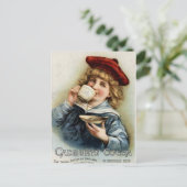 Cocoa vintage poster briefkaart (Staand voorkant)
