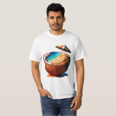 Cocoanut strand t-shirt (Voorkant volledig)