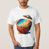 Cocoanut strand t-shirt (Voorkant)