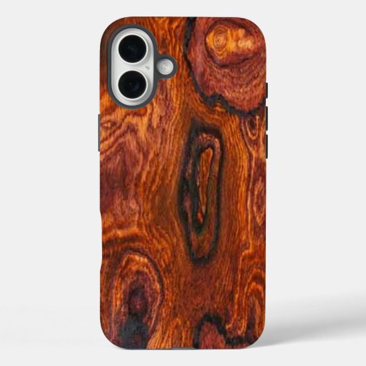 Cocobolo (hout) Afwerking iPhone 5 hoesje (Achterkant)