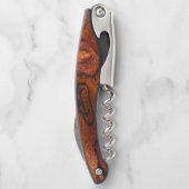 Cocobolo (hout) faux Finish Kurkentrekker (Achterkant)