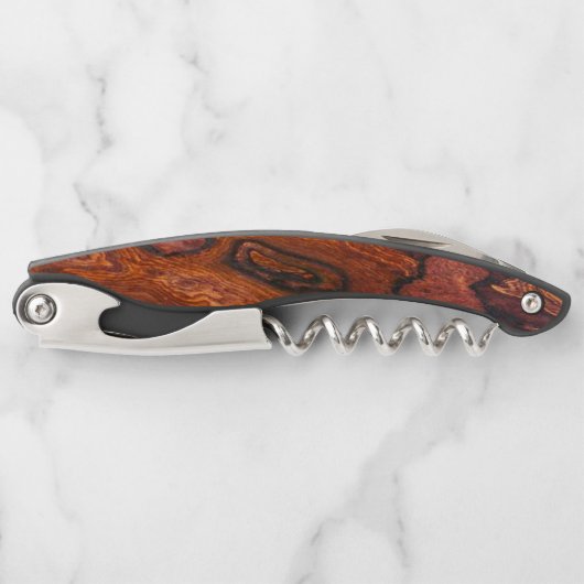 Cocobolo (hout) faux Finish Kurkentrekker (Voorkant)