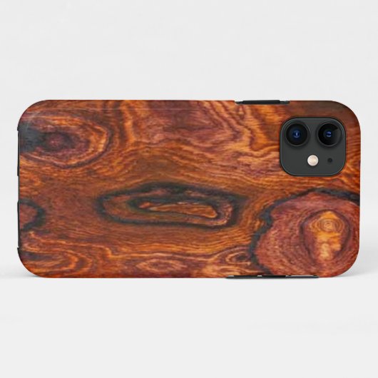 Cocobolo (hout) Finish iPhone 5 hoesje (Achterkant (horizontaal))